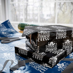 Funny The Cookie Crew Wrapping Paper Roll Christmas Baking Team Gingerbread TS11 Black Print Your Wear