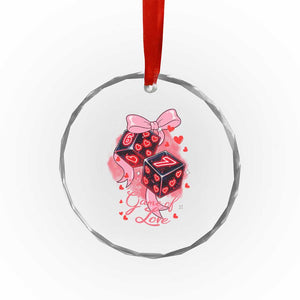 Funny The Game Of Love Six Seven Dice Meme Crystal Glass Ornament TS12 Print Your Wear