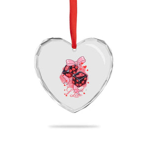 Funny The Game Of Love Six Seven Dice Meme Heart Crystal Glass Ornament TS12 Print Your Wear