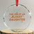 Funny The Life Of An Eldest Daughter Crystal Glass Ornament Sparkle Star TS11 Transparent Glass 3'' Circle Print Your Wear