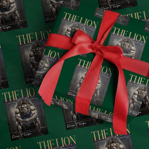 Funny The Lion Doesnt Wipe Wrapping Paper Roll Gen Z Joke Brainrot Raunchy Meme TS11 Green Print Your Wear