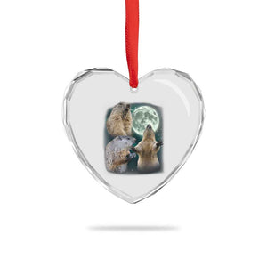 Funny Three Groundhog Moon Groundhog Day Meme Heart Crystal Glass Ornament TS11 Print Your Wear