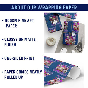 Funny Throat Goat Wrapping Paper Roll Swallows Juicy Wieners Inappropriate Adult TS10 Print Your Wear