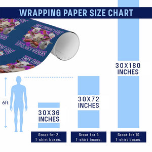 Funny Throat Goat Wrapping Paper Roll Swallows Juicy Wieners Inappropriate Adult TS10 Print Your Wear