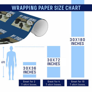Funny Trashed Panda My Spirit Animal Wrapping Paper Roll Drunk Raccoon in Toilet Meme Hot Mess TS02 Print Your Wear