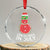 Funny Tropical Xmas Crystal Glass Ornament Watermelon Summer Snowman TS09 Transparent Glass 3'' Circle Print Your Wear