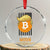 Funny Trump Crypto Investing Crystal Glass Ornament To The Moon Bitcoin Hodler American Flag - Print Your Wear