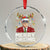 Funny Trump Crystal Glass Ornament Merry Xmas Santa TS10 Transparent Glass 3'' Circle Print Your Wear