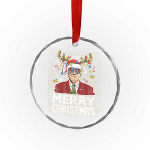 Funny Trump Crystal Glass Ornament Merry Xmas Santa TS10 Print Your Wear