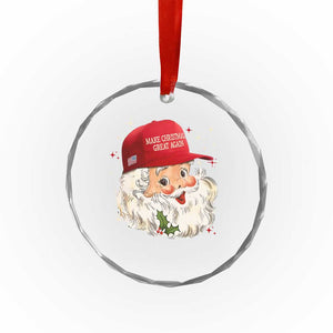 Funny Trump Crystal Glass Ornament Retro Santa Make Christmas Great Again Pajamas TS10 Print Your Wear