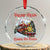 Funny Trump Crystal Glass Ornament Trump Train Coming To Town Santa Pajamas TS10 Transparent Glass 3'' Circle Print Your Wear