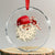 Funny Trump Santa Xmas Crystal Glass Ornament Make Christmas Great Again TS11 Transparent Glass 3'' Circle Print Your Wear