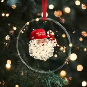 Funny Trump Santa Xmas Crystal Glass Ornament Make Christmas Great Again TS11 Print Your Wear