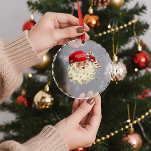 Funny Trump Santa Xmas Crystal Glass Ornament Make Christmas Great Again TS11 Print Your Wear