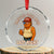 Funny Trump Tariff Daddy Crystal Glass Ornament Tariffed Your Mom Last Night Political Humor TS02 Transparent Glass 3'' Circle Print Your Wear