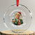 Funny Trump Xmas Crystal Glass Ornament It's Beginning To Look A Lot Like I Told You So Santa Trump TS11 Transparent Glass 3'' Circle Print Your Wear