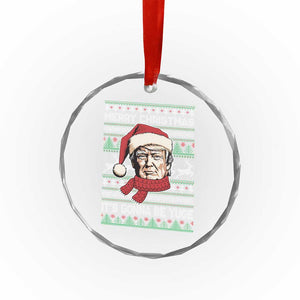Funny Trump Xmas Crystal Glass Ornament Merry Christmas It's Gonna Be Yuge Ugly Santa Trump TS11 Print Your Wear