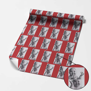Funny Tuff Baby 67 Meme Wrapping Paper Roll Viral AI Niche Baby Six Seven Hand Gesture TS02 Red Print Your Wear