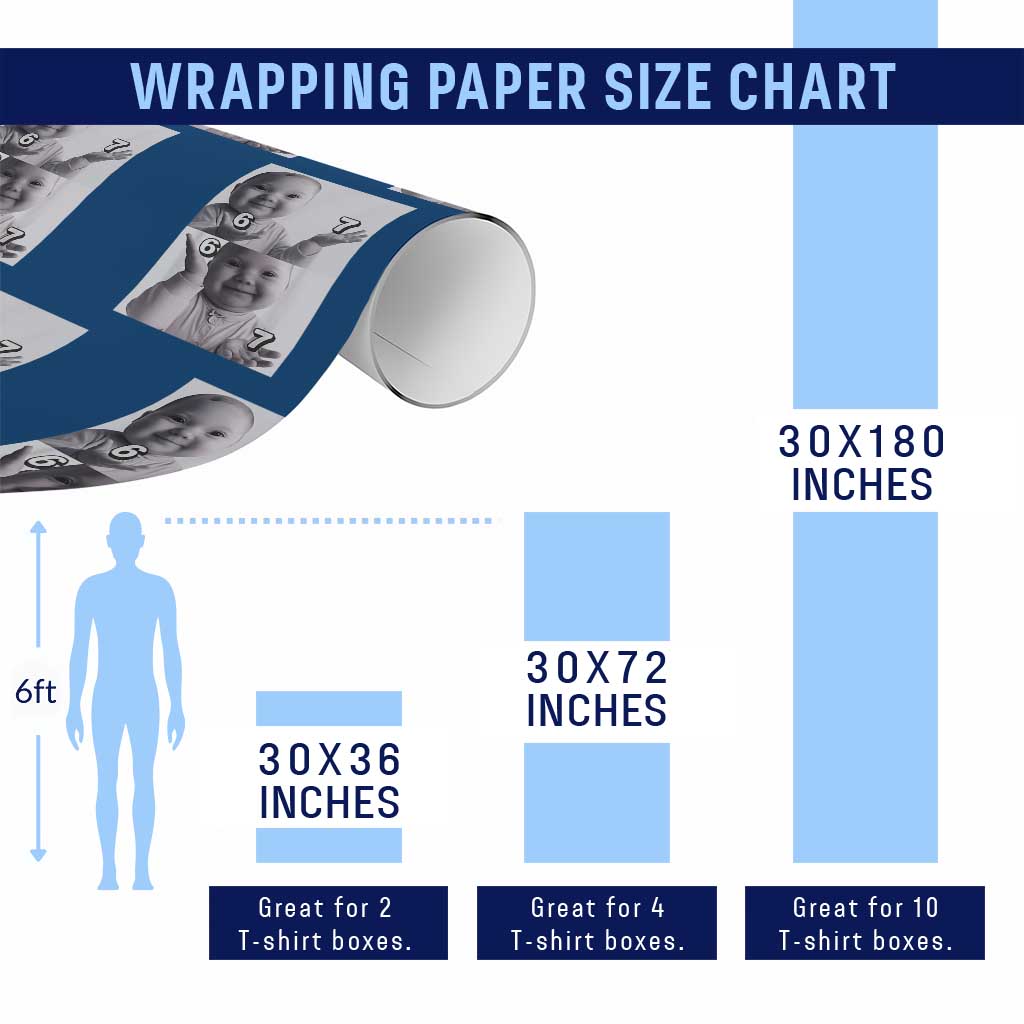 Funny Tuff Baby 67 Meme Wrapping Paper Roll Viral AI Niche Baby Six Seven Hand Gesture TS02 Print Your Wear