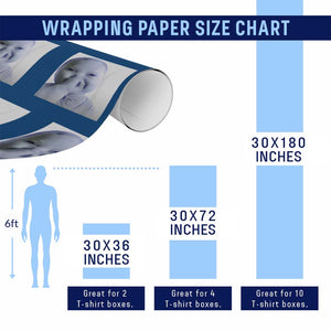 Funny Tuff Baby Giggling Meme Wrapping Paper Roll Viral AI Niche Baby Holding Laugh Photo TS02 Print Your Wear