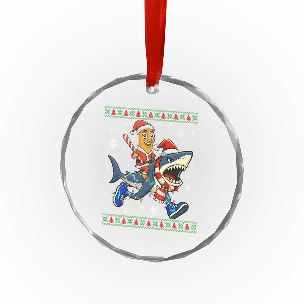 Funny Tung Tung Sahur Riding Tralala Crystal Glass Ornament Ugly Chritstmas Italian Brainrot Meme TS12 Print Your Wear
