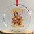 Funny Turkey And Touchdowns Crystal Glass Ornament Thanksgiving American Football Fall Season - Print Your Wear
