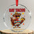 Funny Turkey Thanksgiving Crystal Glass Ornament Eat Tacos TS14 Transparent Glass 3'' Circle Print Your Wear