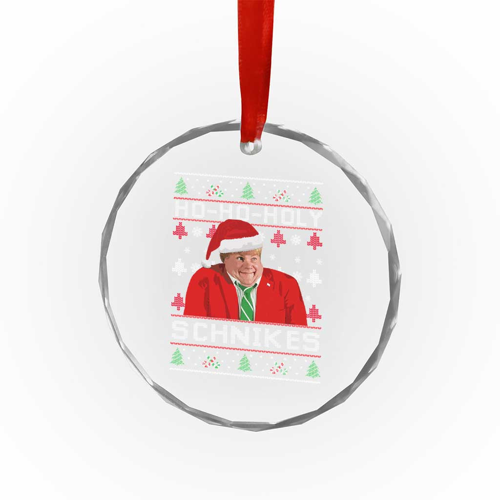 Funny Ugly Christmas Crystal Glass Ornament Chris Holy Schnikes Farley TS10 Print Your Wear
