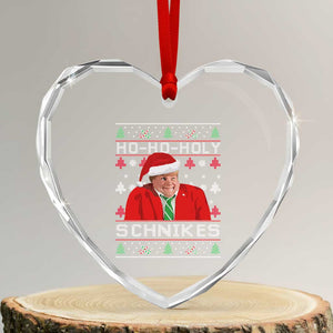 Funny Ugly Christmas Heart Crystal Glass Ornament Chris Holy Schnikes Farley TS10 Transparent Glass 3'' Heart Print Your Wear