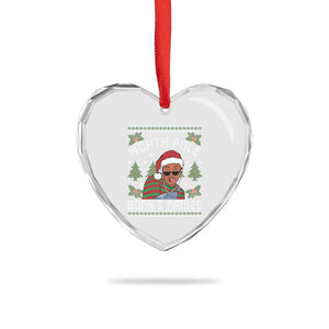 Funny Ugly Christmas Heart Crystal Glass Ornament Fresh North Pole Born Raised Prince TS10 Print Your Wear