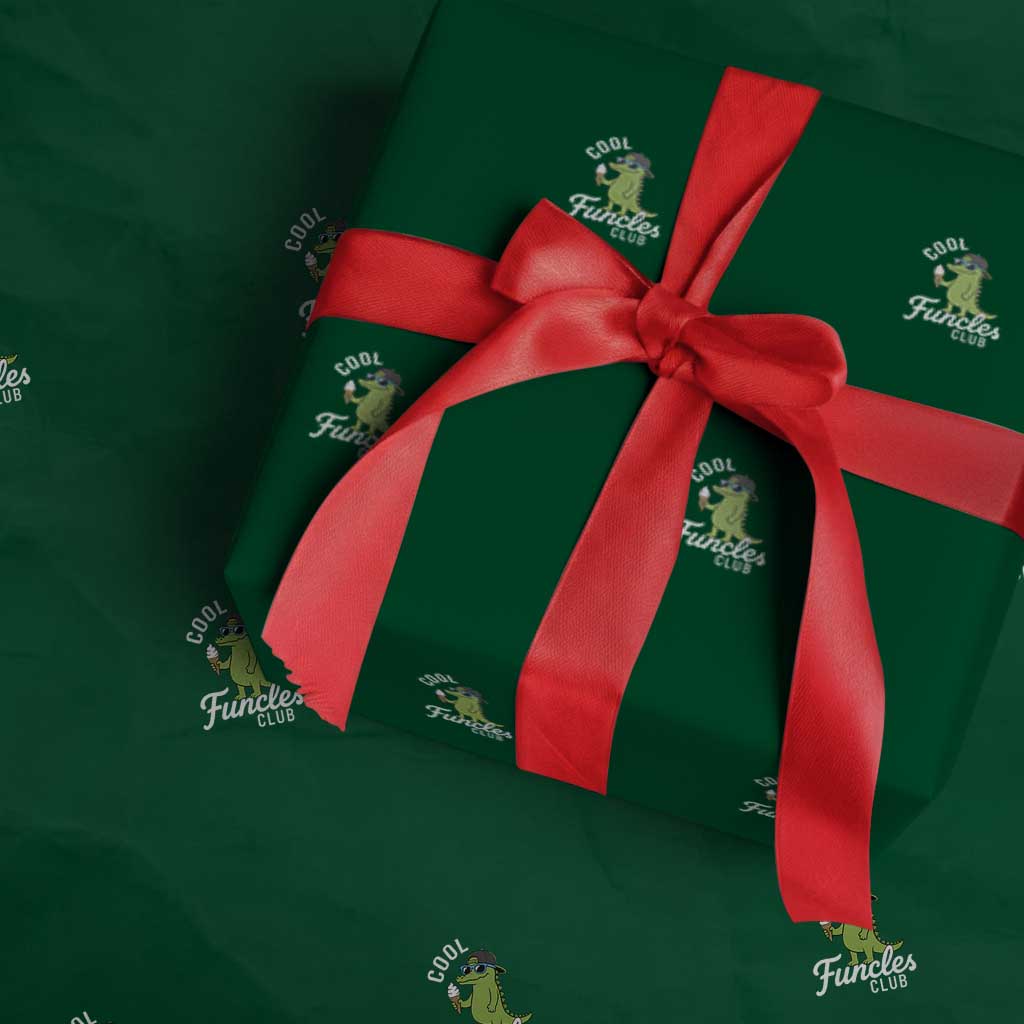 Funny Uncle Wrapping Paper Roll Cool Funcles Club Funcle Alligator