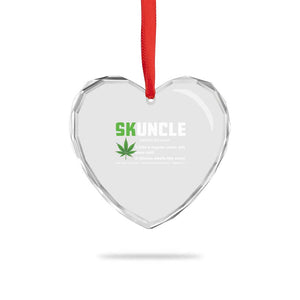 Funny Uncle Weed Smoker Heart Crystal Glass Ornament Skuncle Definition Funny Weed Pot Cannabis Marijuana TS10 Print Your Wear