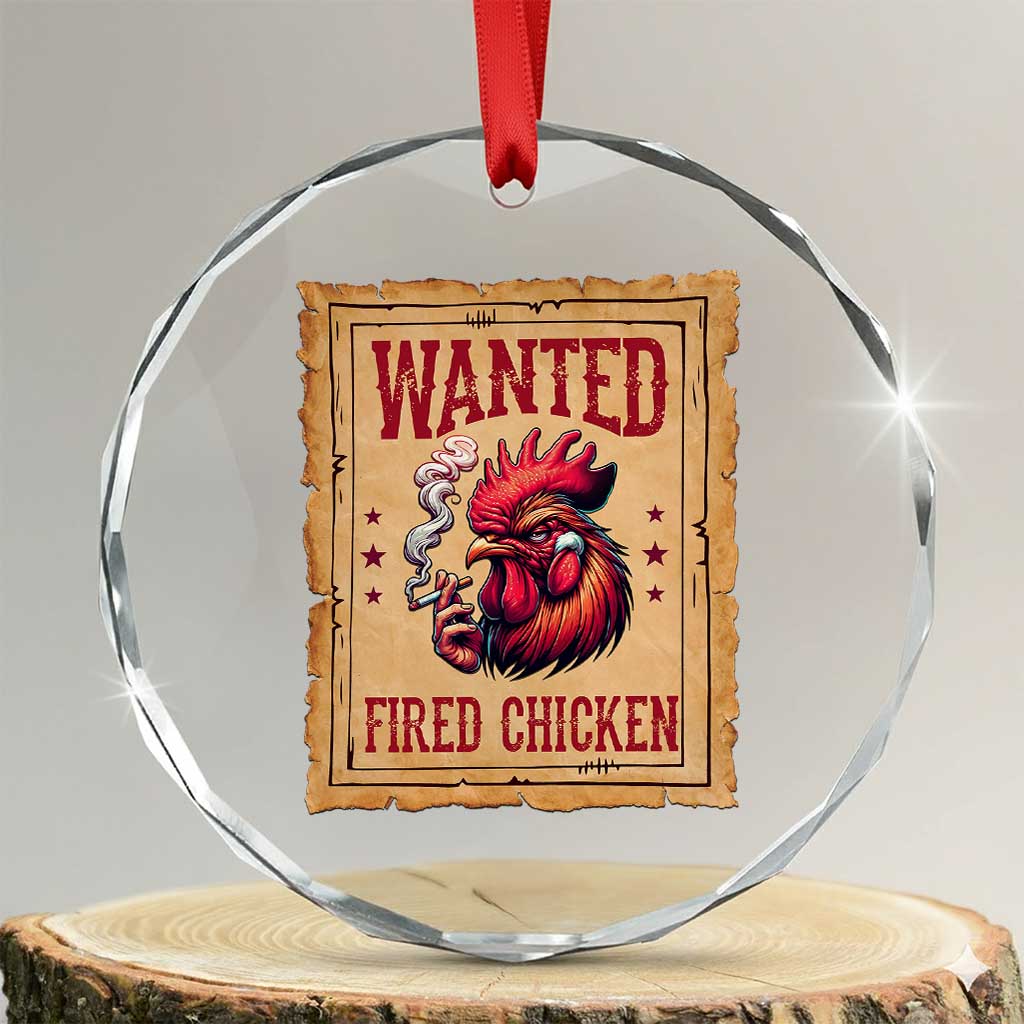 Funny Weed Lover Cannabis 420 Crystal Glass Ornament Fried Chicken TS14 Transparent Glass 3'' Circle Print Your Wear