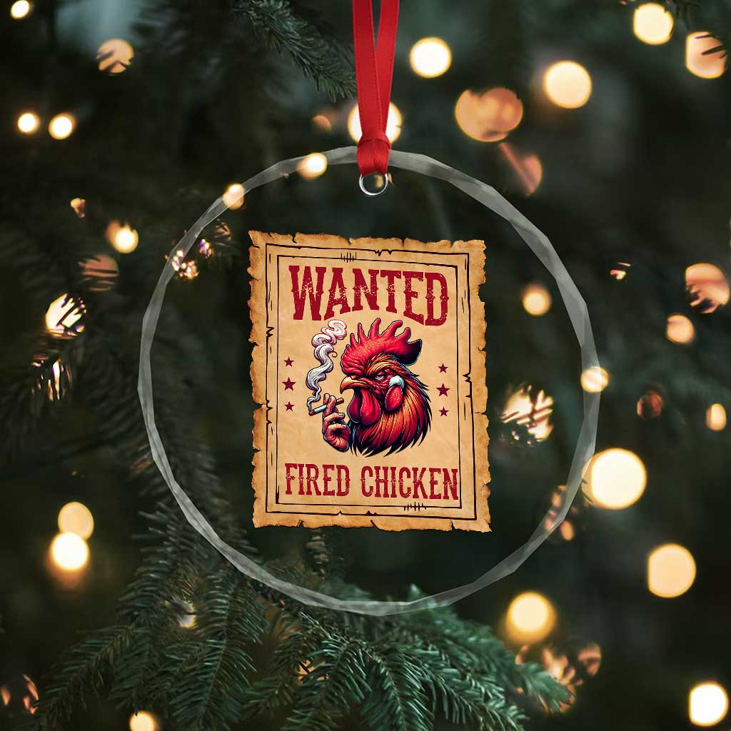 Funny Weed Lover Cannabis 420 Crystal Glass Ornament Fried Chicken TS14 Print Your Wear