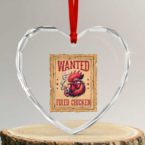 Funny Weed Lover Cannabis 420 Heart Crystal Glass Ornament Fried Chicken TS14 Transparent Glass 3'' Heart Print Your Wear
