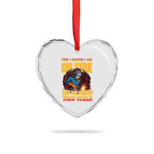 Funny Welding Bigfoot Heart Crystal Glass Ornament Cryptid Welder Sasquatch TS14 Print Your Wear