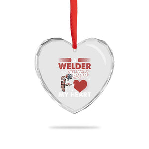 Funny Welding Welder Wife Girlfriend Heart Crystal Glass Ornament TS14 Print Your Wear
