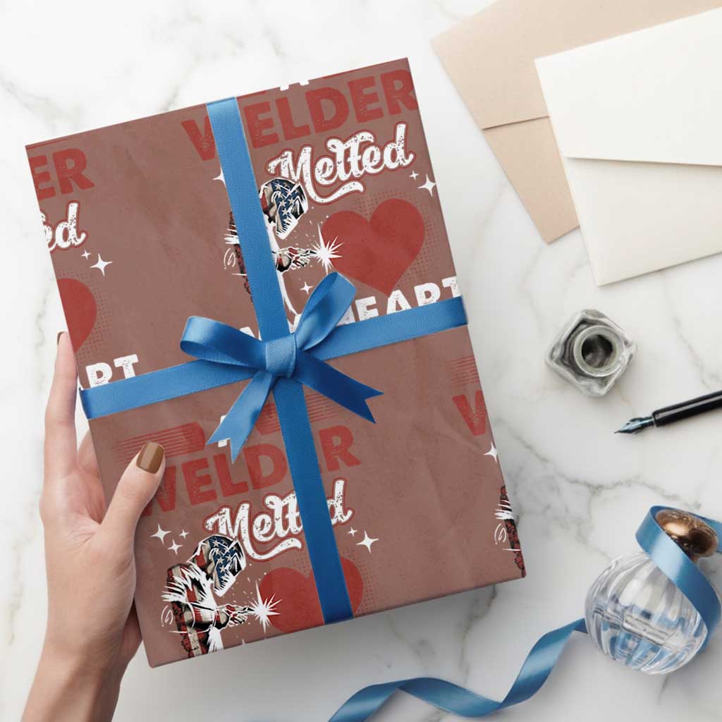 Funny Welding Welder Wife Girlfriend Wrapping Paper Roll TS14 Mocha Print Your Wear
