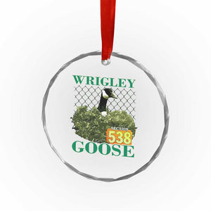 Funny Wrigley Goose Crystal Glass Ornament Section 538 Chicago TS02 Print Your Wear