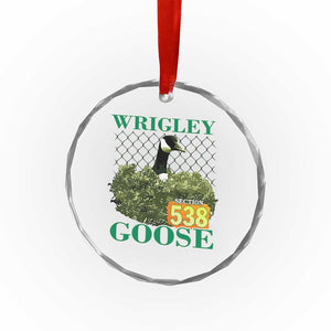 Funny Wrigley Goose Crystal Glass Ornament Section 538 Chicago TS02 Print Your Wear