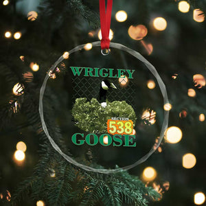Funny Wrigley Goose Crystal Glass Ornament Section 538 Chicago TS02 Print Your Wear