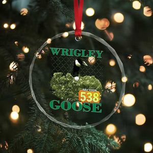 Funny Wrigley Goose Crystal Glass Ornament Section 538 Chicago TS02 Print Your Wear