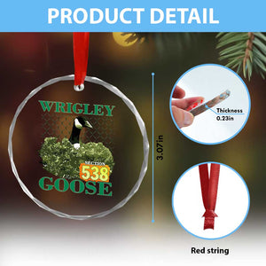 Funny Wrigley Goose Crystal Glass Ornament Section 538 Chicago TS02 Print Your Wear