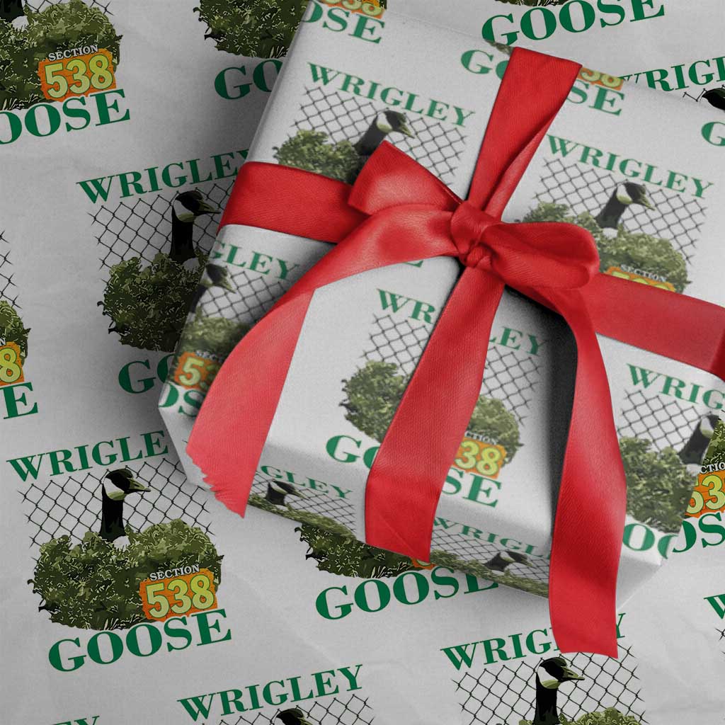 Funny Wrigley Goose Wrapping Paper Roll Section 538 Chicago TS02 White Print Your Wear
