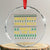 Funny Xmas Anti Couple Crystal Glass Ornament Single Bells Single All The Way TS11 Transparent Glass 3'' Circle Print Your Wear