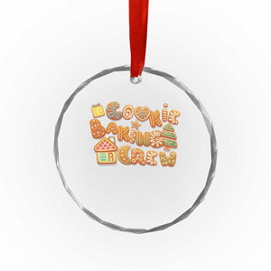 Funny Xmas Baking Crystal Glass Ornament Cookie Baking Crew Family Matching TS11 Print Your Wear