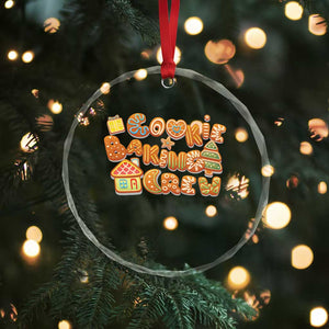Funny Xmas Baking Crystal Glass Ornament Cookie Baking Crew Family Matching TS11 Print Your Wear