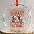 Funny Xmas Beer Crystal Glass Ornament It's the Most Wonderful Time For A Beer TS09 Transparent Glass 3'' Circle Print Your Wear