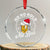 Funny Xmas Beers Crystal Glass Ornament Ho Ho Hold My Beer Vintage Mug Santa Hat TS11 Transparent Glass 3'' Circle Print Your Wear