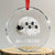 Funny Xmas Beers Crystal Glass Ornament Reinbeers Santa Sleigh Moon TS11 Transparent Glass 3'' Circle Print Your Wear
